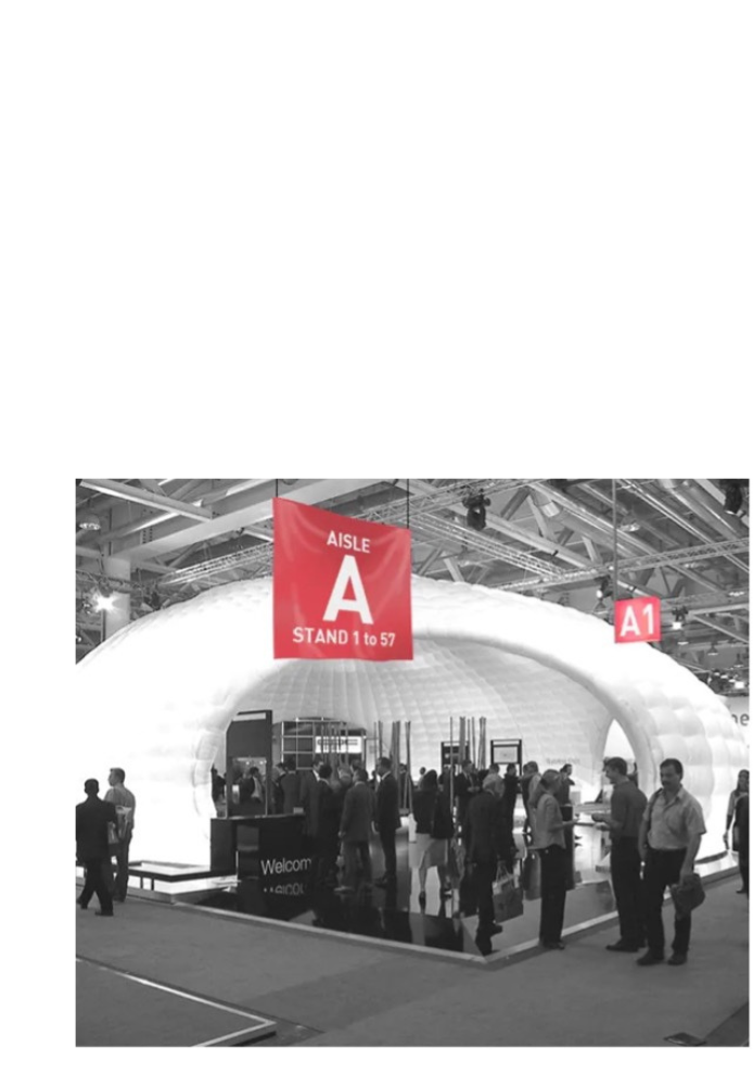 Signalétique événementielle dans un salon professionnel